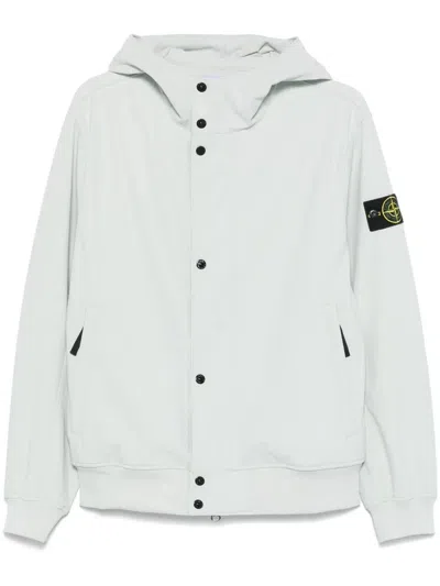 STONE ISLAND STONE ISLAND HOODED JACKET LIGHT SOFT SHELL-R_E.DYE® TECHNOLOGY RECYCLED POLYESTER