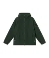 Stone Island Hooded Jacket With Anti-drop And Zip Pockets In Green