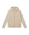 Stone Island Hooded Jacket With Padding And Anti-drop In Beige