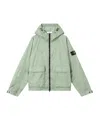 Stone Island Mens Sage Membrana 3l Tc Hooded Shell Jacket Xl In Green
