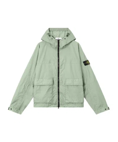 STONE ISLAND STONE ISLAND LOGO PATCH HOODED JACKET