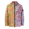 Stone Island Hooded Light Outerwear 'brick Red' In Multi