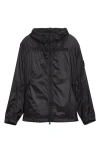 Stone Island Hooded Nylon Windbreaker In Brown