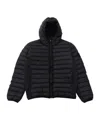 Stone Island Hooded Padded Jacket In Blue
