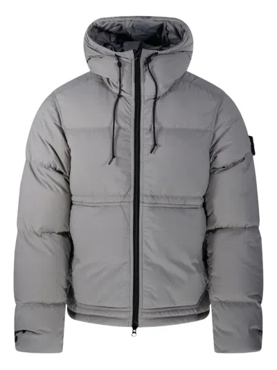STONE ISLAND HOODED PADDED JACKET