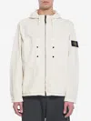 Stone Island Hooded Parka In White