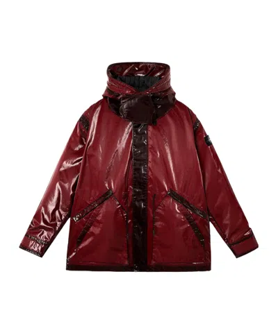 STONE ISLAND HOODED PARKA WITH PRISMATIC EFFECT AND PADDED LINING