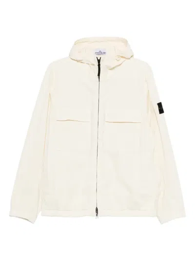 Stone Island Hooded Pocket Jacket In Neutral