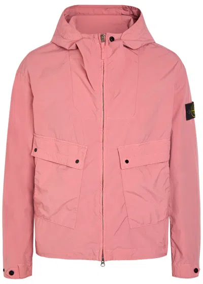 Stone Island Light Compact Touch Poly-tc Jacket In Pink
