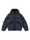 Stone Island Hooded Puffer Jacket In Blue