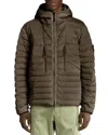 Stone Island Drawstring Hooded Quilted Side Zip Jacket