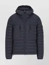Stone Island Nylon Stretch Down Jacket In Black