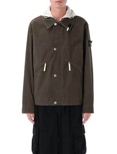 STONE ISLAND STONE ISLAND HOODED SHORT PARKA