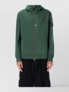 Stone Island Hooded Softshell Jacket High Collar In Green