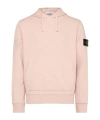 Stone Island Hoodie With Compass Application In Antique Rose