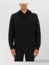 Stone Island Oversized Hoodie With Raglan Sleeves In Black