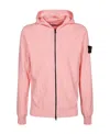 Stone Island Hooded Sweater In Pink