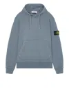 Stone Island Mens Dark Blue Kangaroo-pocket Brand-badge Cotton-jersey Hoody In Dark Blue
