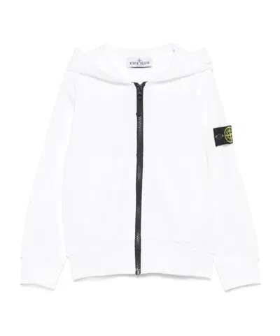 Stone Island Hooded Sweatshirt In White