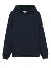 Stone Island Drawstring Hooded Sweatshirt In Brown