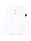 Stone Island Compass-badge Hoodie In White