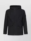 Stone Island Hooded Waterproof Cotton Jacket In Black