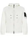 Stone Island Hooded Parka In White