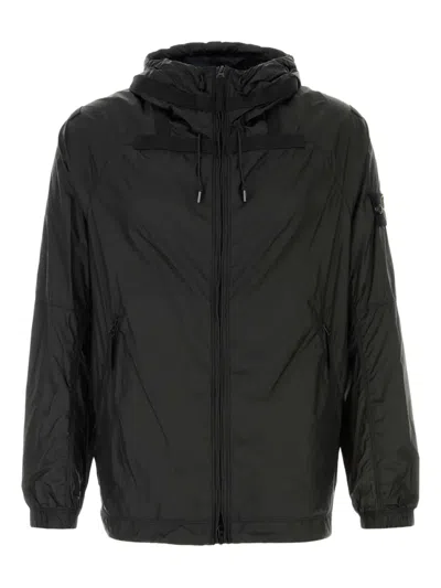 STONE ISLAND HOODED WINDBREAKER
