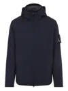 Stone Island Soft Shell Padded Jacket With Waterproof And Windproof Membrane In Blue