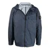 Stone Island Hooded Zip-up Jacket 'blue'
