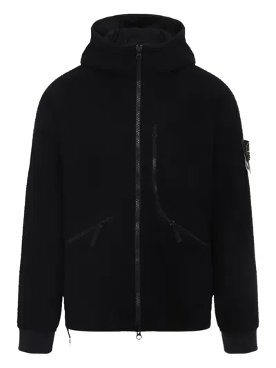 STONE ISLAND HOODED-ZIPPED JACKET