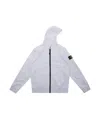 Stone Island Hooded Zipper Hoodie In Blue