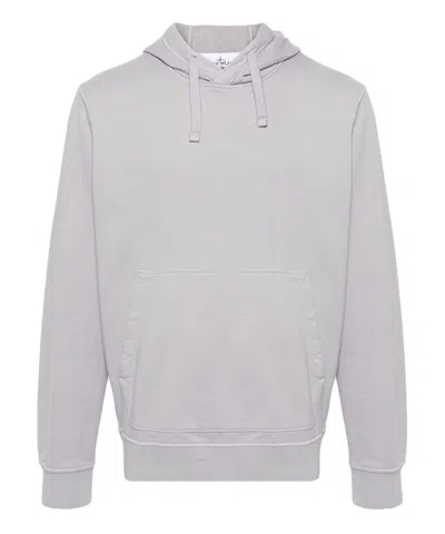 Stone Island Jersey Cotton Hoodie In Grey