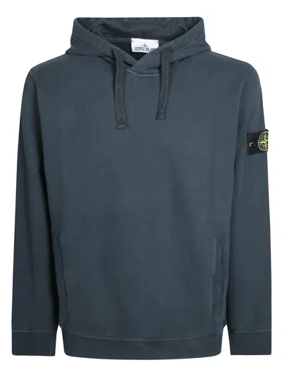 Stone Island Hoodie Sweater Classic Pullover Hoodie In Blue