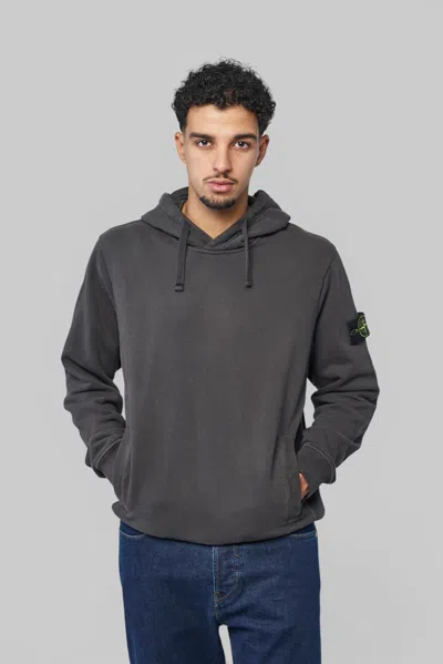 Stone Island Hoodie Sweater In Grey