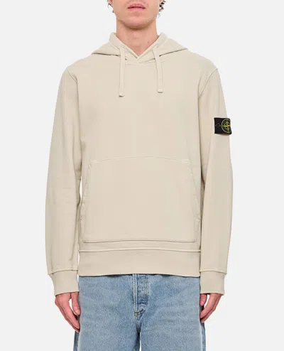 Stone Island Hoodie In Beige