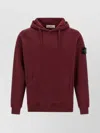 Stone Island Hoodie With Kangaroo Pocket In Red