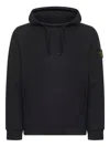 Stone Island Organic Cotton Hoodie With Hood In Black
