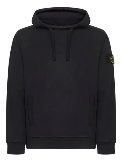 STONE ISLAND HOODIE WITH LOGO PATCH STONE ISLAND