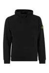 Stone Island Oversized Hoodie With Raglan Sleeves In Black