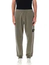 Stone Island Jogging Icon Ribbed Cuffs In Noce