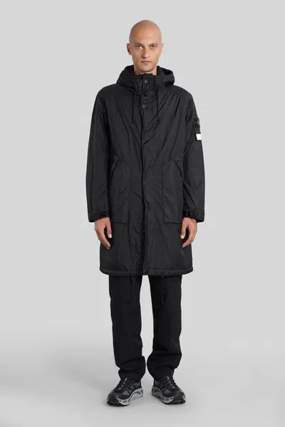 STONE ISLAND IN BLACK POLYAMIDE
