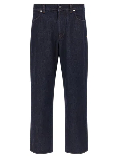 Stone Island Regular-straight-fit Five-pocket Jeans With Rinsed Finish In Blue