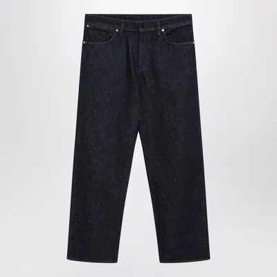 Stone Island Indigo Blue Jeans In Black