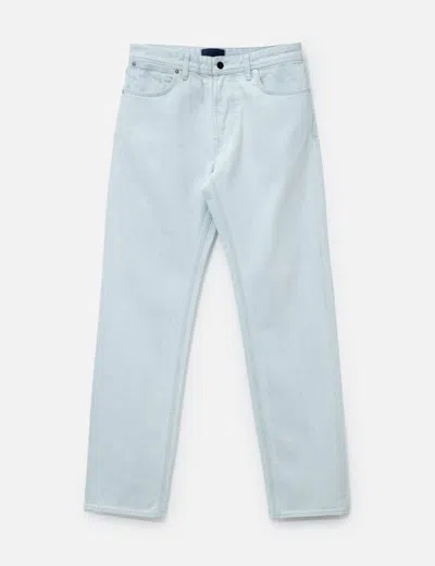 Stone Island Indigo Denim Ultra Bleach Straight Jeans In Blue