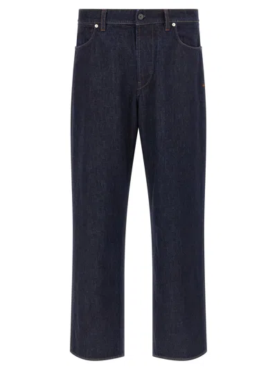 Stone Island Indigo Denim-rinsed Jeans In Blue
