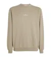 Stone Island Mens Desert Graphic-print Crewneck Cotton-jersey Sweatshirt In Neutral