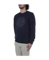 Stone Island Industrial One Cotton Sweatshirt In Blue