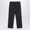 Stone Island Ink-coloured Cargo Pants In Black