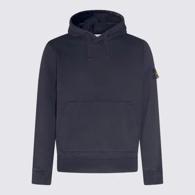 STONE ISLAND INK COTTON HOODIE SWEATSHIRT